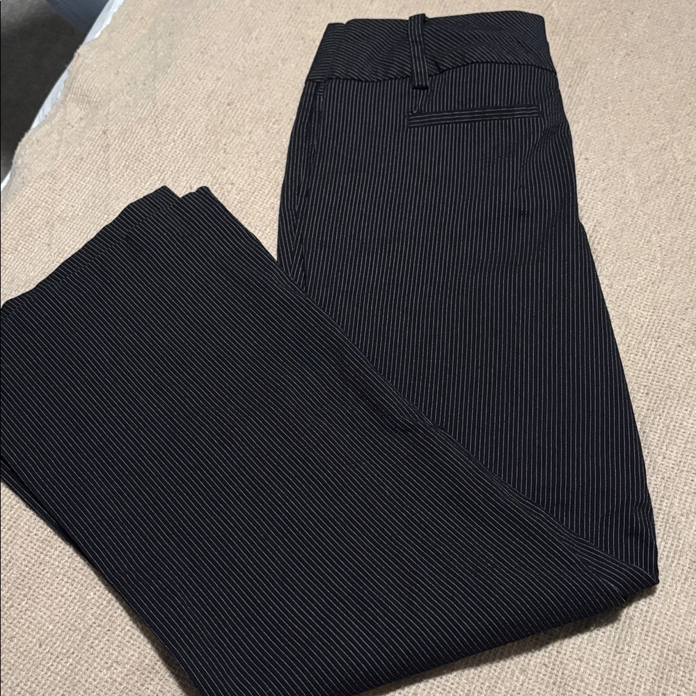 Studio Y Black Pinstripe Trousers